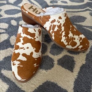 Hush Puppies Calf-Hair Mule